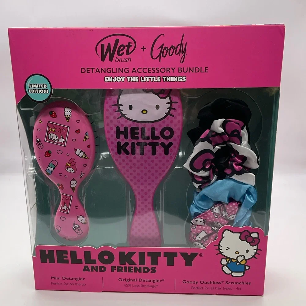 NEW HELLO KITTY‎ BY GOODY HAIRBRUSH KIT